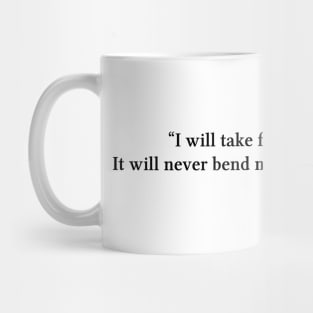 Beethoven quote | Black | I will take fate by the throat Mug